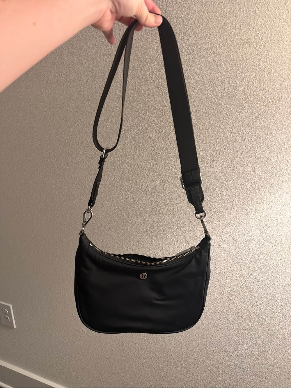 lululemon athletica Black Shoulder Crossbody with Adjustable Strap